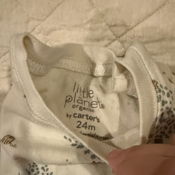 3 Pairs Carter's Organic Baby Jammie’s - Picture 2 of 6